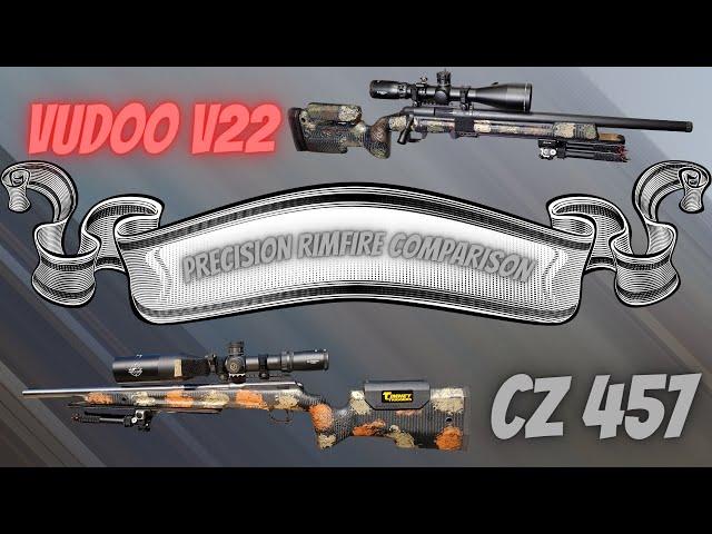 PRECISION RIMFIRE: CZ 457 VS VUDOO V22 (APPLES TO ORANGES COMPARISON)