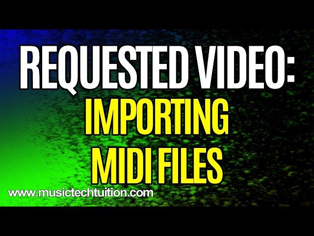 Requested Video: Importing MIDI Files Using Cubase and Halion Sonic SE