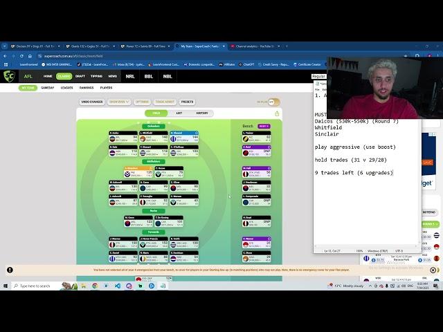 Round 5 Trade Plans | AFL Supercoach 2025