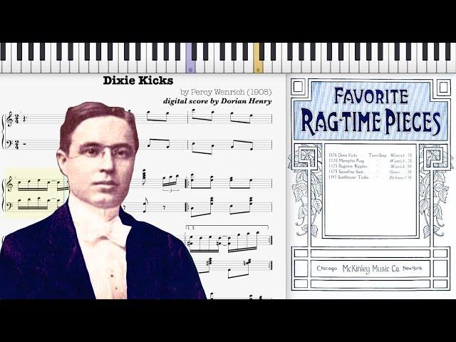 Dixie Kicks by Percy Wenrich (1908, Ragtime piano)