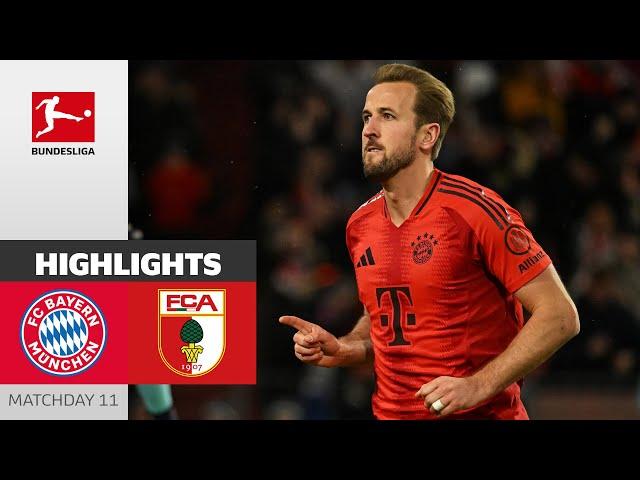 Kane Leads Bayern To Win! | FC Bayern München - Augsburg 3-0 | Highlights | MD11 – Bundesliga 24/25