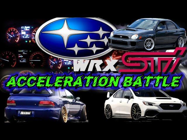 WRX STI ACCELERATION BATTLE