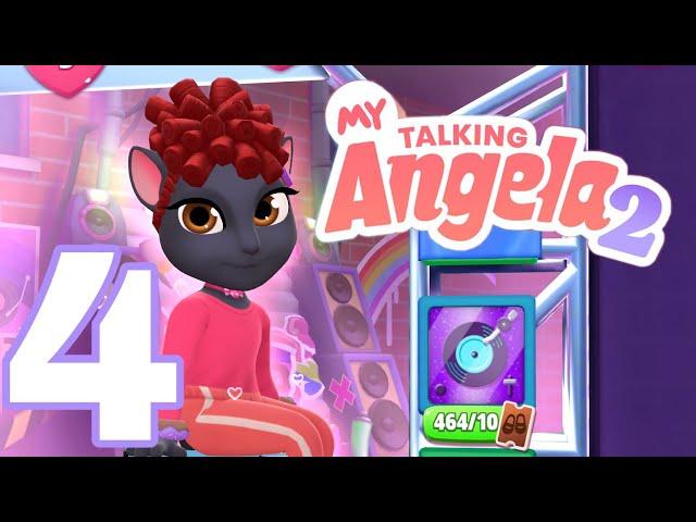 MY TALKING ANGELA 2 - Gameplay Walkthrough Part 4 Android APK / iOS - New Dance / Black Angela Skin