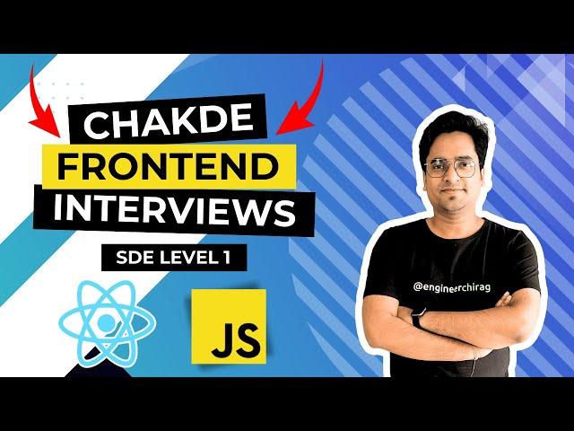 Mock interview for SDE 1 in Product based company | react js | EP - 17