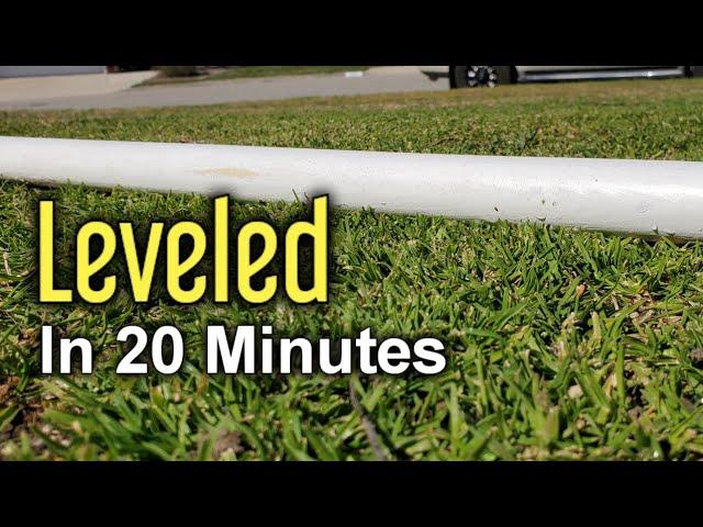 Made A Flatter Lawn By Leveling With Existing Soil