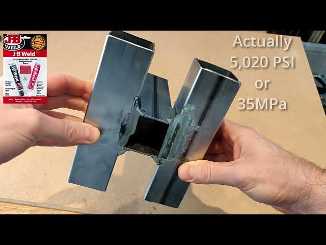 How strong is JB weld structural epoxy adhesive anyways ?  Destructive test, simulation and review