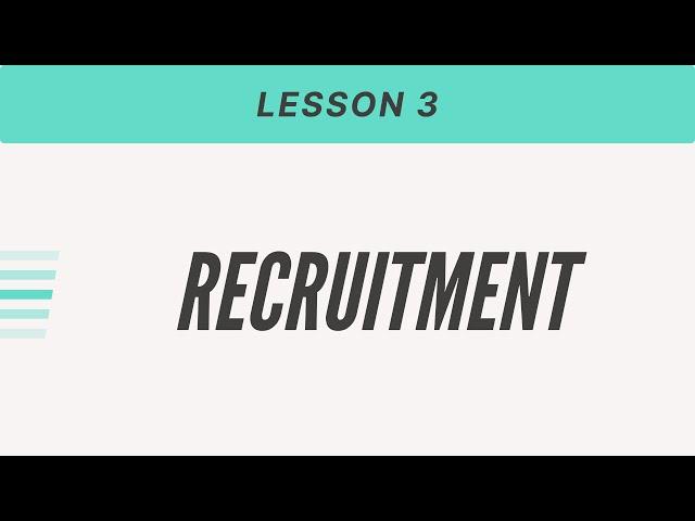 Recruitment And Interview - Industrial Psychology Lesson # 3