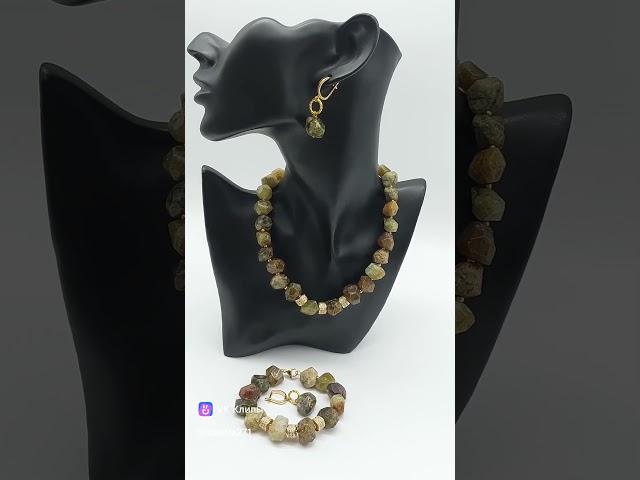 Украшения из камней #авторскиеукрашения #украшенияназаказ #украшения #jewelry #shorts #shortvideo