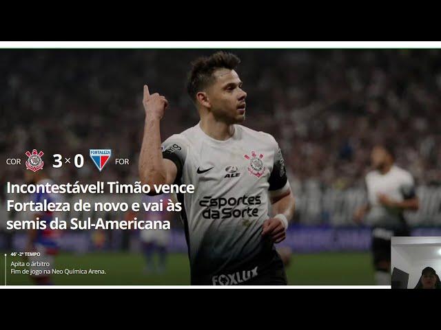 Corinthians atropela Fortaleza e vai à semifinal da Sul-Americana