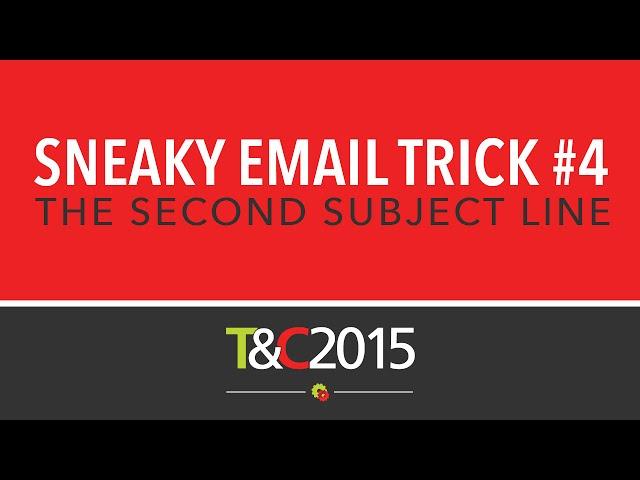 Email Marketing Best Practices - The Second Subject Line