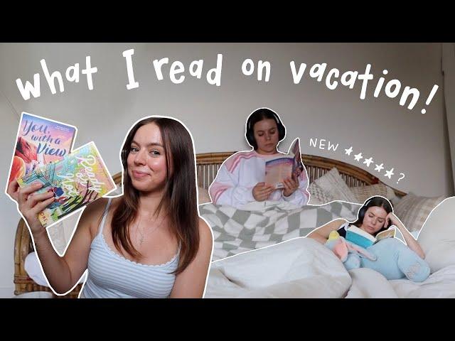 what I read in a week on vacation!  new 5 star read!?  *reading vlog*