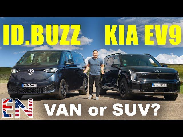 KIA EV9 VS VW ID Buzz - which one is the BEST Family EV?