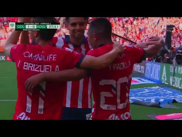 Gol de Yael Padilla | Chivas 1-0 San Luis | Liga BBVA MX - Apertura 2023 - Jornada 2