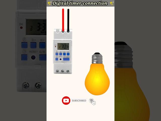 Digital timer connection||Timer setting