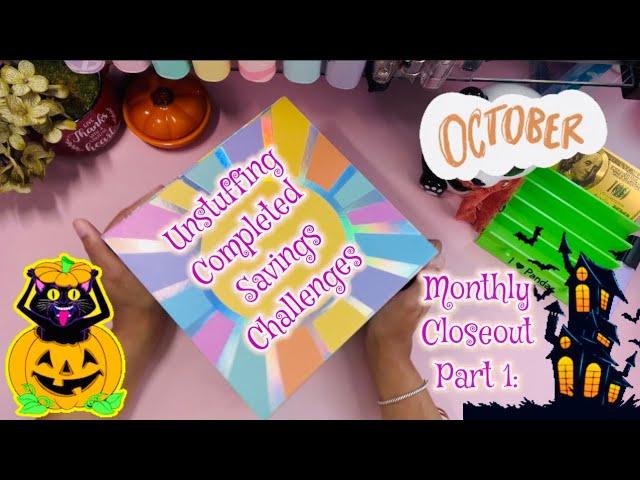  WOW! We did THAT! October Monthly Closeout | Unstuffing Completed Savings Challenge $6000+ Saved!