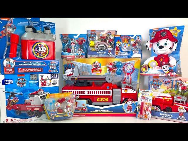 Unboxing Paw Patrol Marshall Toys Collection Review | Marshall Transforming City Fire Truck