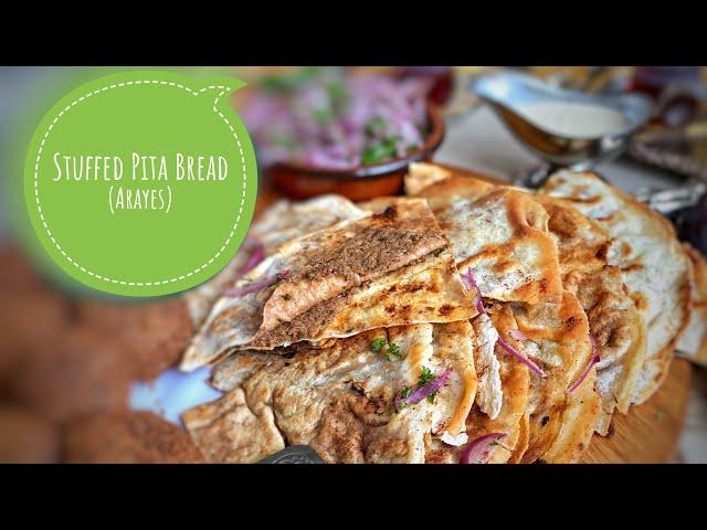 How to make Meat Stuffed Pitas | Arayes | Ayshas Tasty Treat