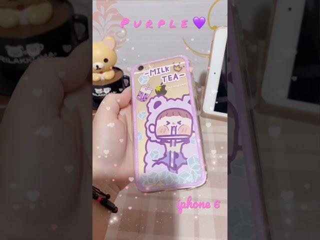 Purple Case and Wallpaper iPhone6