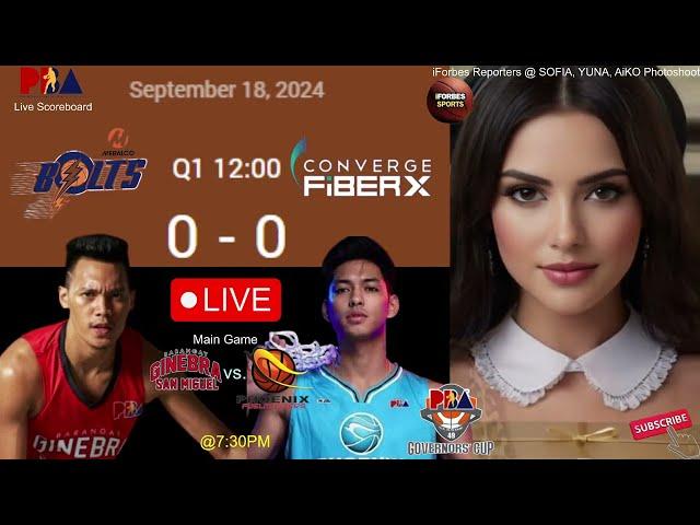 PBA LIVE TODAY | GINEBRA vs PHOENIX | MERALCO vs CONVERGE | PBA GOVERNORS CUP LIVE SCORES TODAY