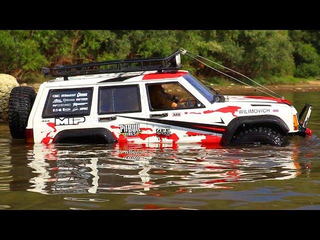 RC Car Mud Racing, Bashing, Splash — Jeep Cherokee Axial SCX10 II  Wilimovich