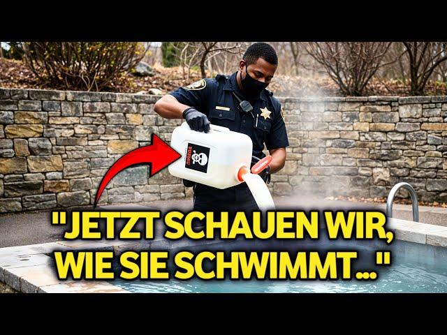 Ex-Schwarzer Polizist hat genug von Frau, die in seinen Pool eindringt – er lässt sie es bereuen!