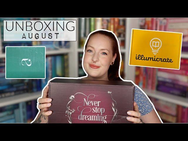 UNBOXING AUGUST 2024 - Bloggerbox, illumicrate & afterlight | reading with Maren