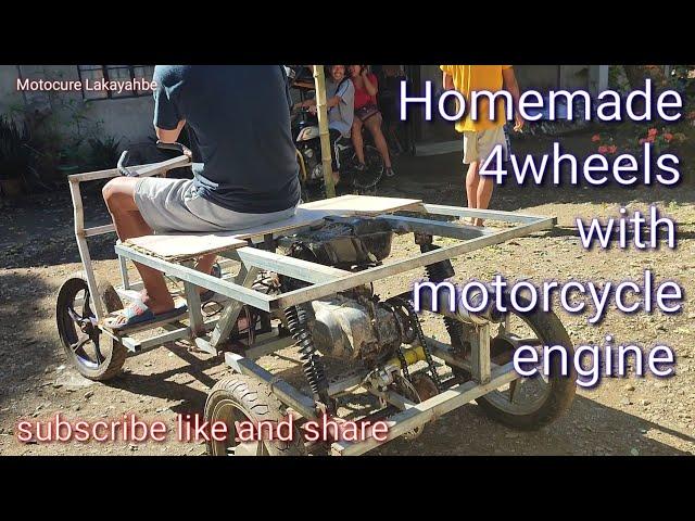 4 wheels with motorcycle engine