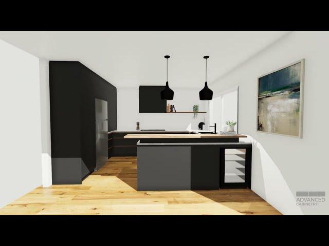 Torquay Industrial Kitchen 3D Walkthrough - Advanced Cabinetry