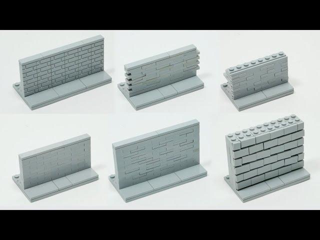 LEGO TIPS/IDEAS - BRICK WALLS