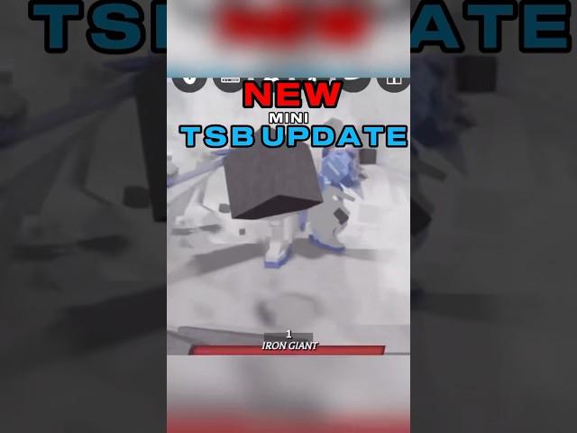 New Mini TSB Update #roblox #tsb