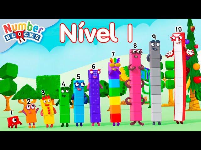 CRIANDO NUMBERBLOCKS de 1 a 10 - NÍVEL 1 | Aprenda a contar | Numberblocks em Português Brasil