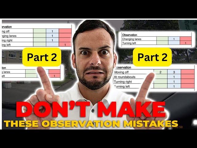 Observation To Pass Your Driving Test-Part 2