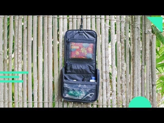 Muji Hanging Travel Case Review | Organized Travel Toiletry Bag & Dopp Kit | Mesh, Nylon, Polyester