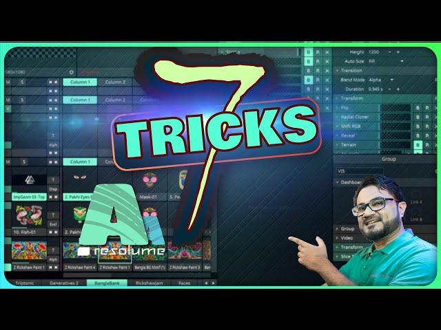 Unbelievable easy!  7 Resolume Hacks, that u MAY NOT KNOW! | VJ Tips !