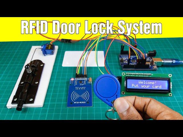 RFID door lock access control system | How to make an RFID door lock system using Arduino