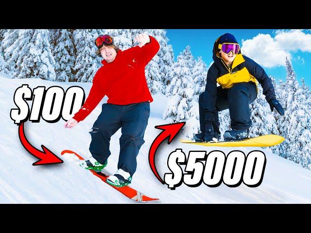 $100 Vs $5,000 Snowboards!