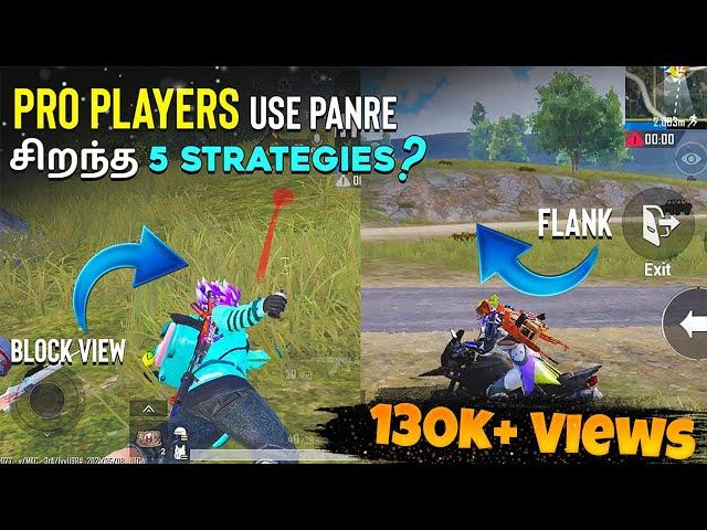 Yethuva irunthalum plan panni pannanum | TOP 5 PRO PLAYERS STRATEGY TIPS BATTLEGROUND MOBILE INDIA