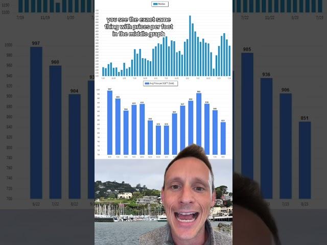 Marin Housing Market Update August 2023--Prices Fall During Summer!