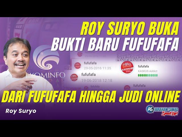 Roy Suryo Buka Bukti Baru Fufufafa. Dari Fufufafa Hingga Judi Online!! | #SPEAKUP