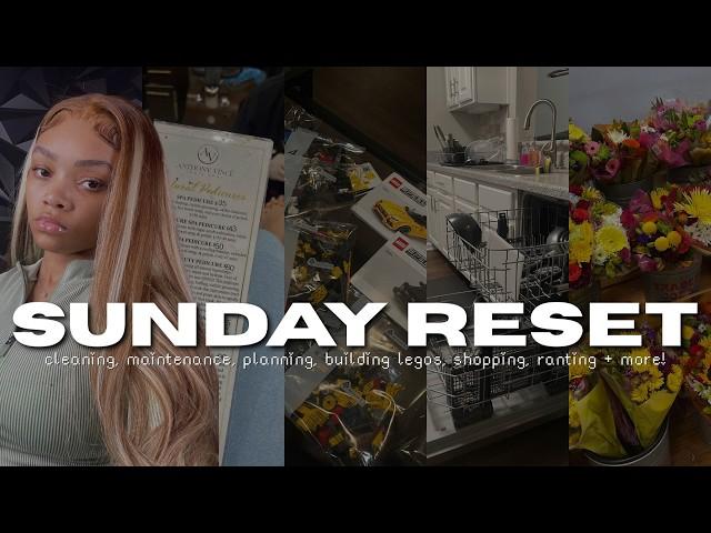 SUNDAY RESET | cleaning apartment, maintenance, new legos, planning, flowers +more! ft. sojos vision