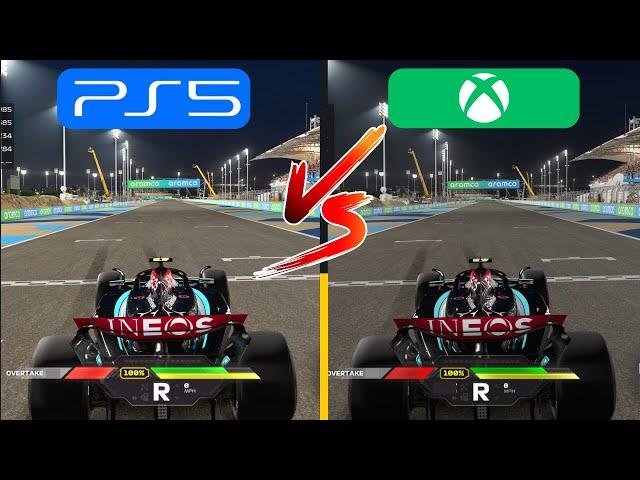 F1 24  |  PS5 vs Xbox Series X Comparison (4k60fps)