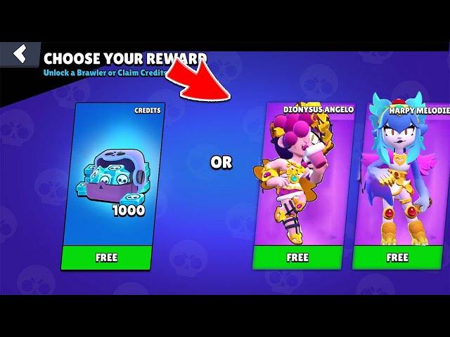 WOOOW!!! DIONYSUS ANGELO!!! LEGENDARY CREDITS!! 12 NEW BRAWLERS!! BRAWL STARS UPDATE GIFTS!!