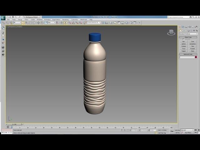 "Bottle" 3Dsmax Modeling Tutorial