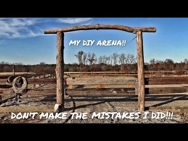 HOW I BUILT MY HORSE ARENA!! #horse #horsetraining #excavation