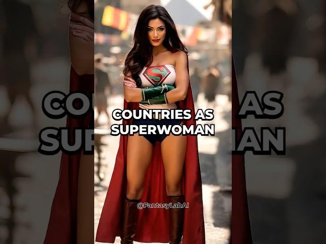 Countries as SUPER WOMAN | Part 1 #midjourney #midjourneyai #midjourneyart #viralvideo #ai