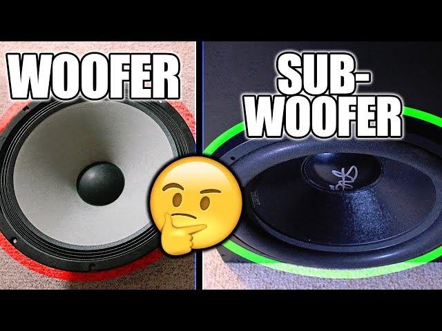 Woofer VS Subwoofer