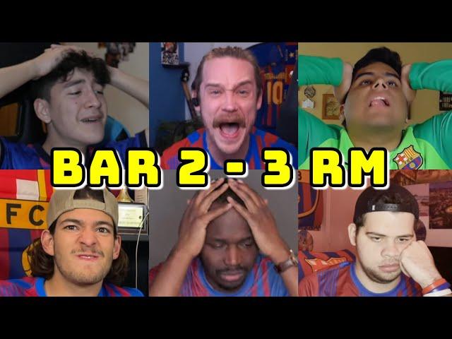 BEST COMPILATION | BARCELONA VS REAL MADRID 2-3 | LIVE REACTIONS BARCA FANS CHANNEL REACCIÓN