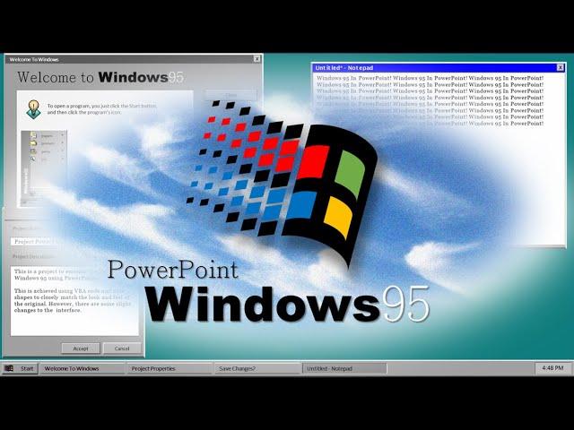 Functional Windows 95 in PowerPoint | Trailer