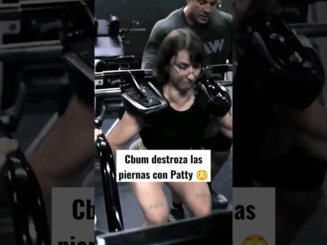 Cbum destroza las piernas con Patty #gym #bodybuilding #fitness #cbum