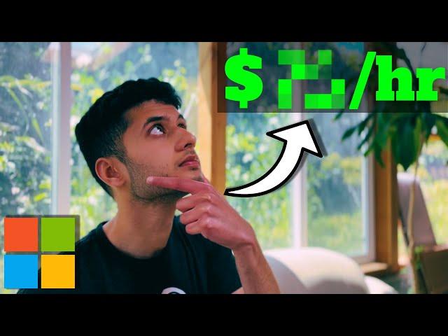 Revealing My Salary as a 20 Year Old Intern at Microsoft